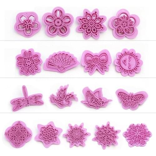 4 To 5 Piece Suit Diy Tools Fondant Cake Mold Set Baking Embossing Mould Dessert Decoration Cookies Stamps