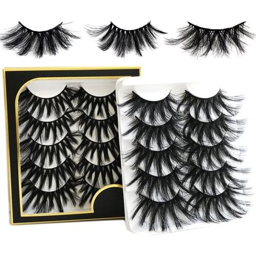 50Pairs 25 mm 3D Mink Lashes Bulk Faux with Custom Box Wispy Natural Mink Lashes Pack Short Wholesales Natural False Eyelashes
