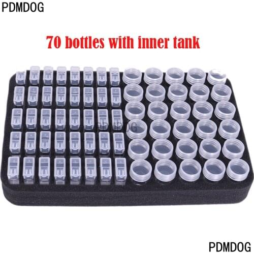 60/80 slot foam with bottle Diamond Painting Cross Stitch Accessories Tool Container Storage 5D Embroidery Mosaic Gift For case