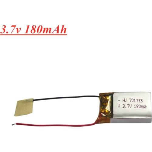 3.7V 180mAh Lipo battery for Syma S105 S107 S107G S109 M3 MJXRC X900 X901 RC Drone Spare Parts 3.7V Rechargeable Battery 701723
