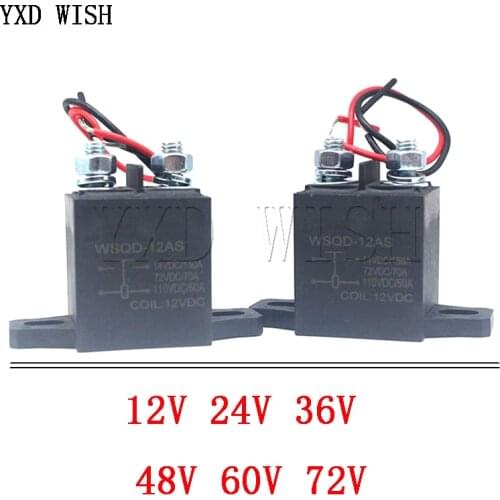 Automotive Relay 12V 24V 36V 48V 60V New Energy Electric Vehicle High Voltage Dc Car Relay Long Time Power 150A 110V Contactor