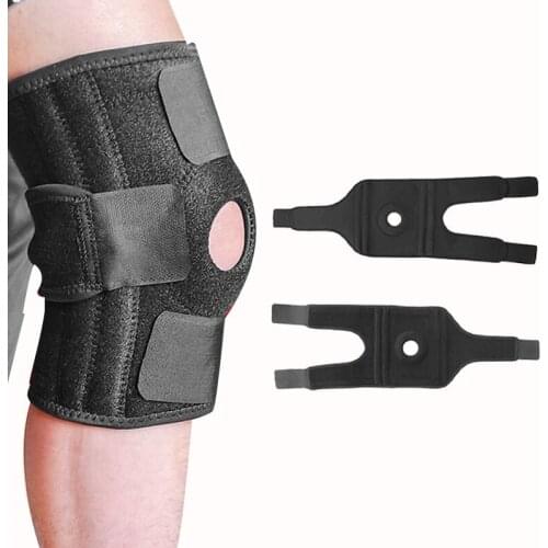 Knee Bone Care Brace Support Open Patella Stabilizer with Adjustable Strapping Thick Breathable for Meniscus Tear Arthritis