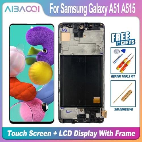 AiBaoQi Brand New 6.5 Inch Touch Screen+1080x2400 LCD Display Assembly Replacement For Samsung Galaxy A51/A515 Phone