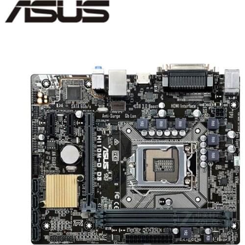For Asus H110M-D D3 Original Used Desktop Intel H110 H110M DDR3 Motherboard LGA 1151 i7/i5/i3 USB3.0 SATA3