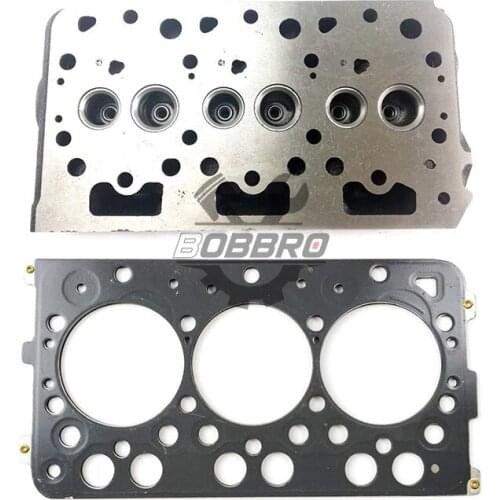 D782 D782E Cylinder Head 1G008-03046 03040 1G969-03040 03042 Gasket 16871-03313 For Kubota Tractor G2160 JTX-14 Excavator RX153S