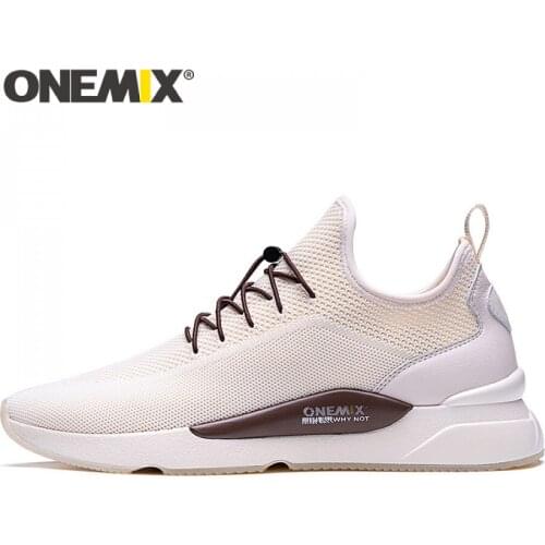 ONEMIX fashion Men Tennis Slip On Breathable Classics Style Jogging Shoes Gym Fitness Trainer Tenis Man Sneakers Sport Shoes