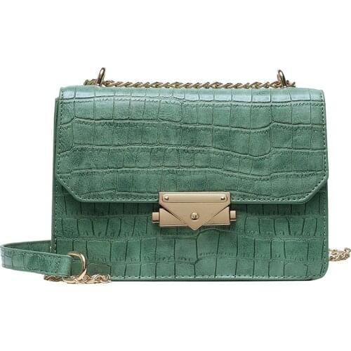 Fashion Stone pattern PU Leather Crossbody Bags For Women 2020 Mini Shoulder Messenger Bag With Metal Handle Lady Travel Totes