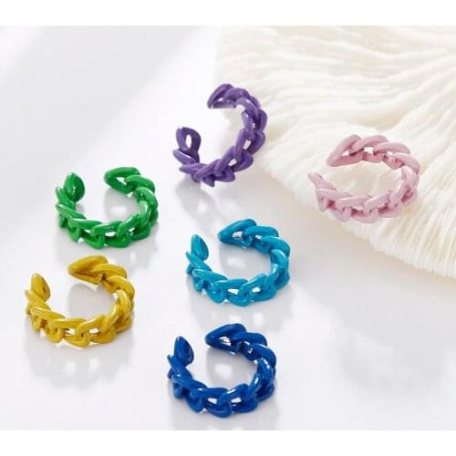 Trendy Womens Ear Bones Clip Delicate Chain Metal Ear Bones Earrings For Teens Aesthetic Female Jewelry Gift To Girlfriend Hot