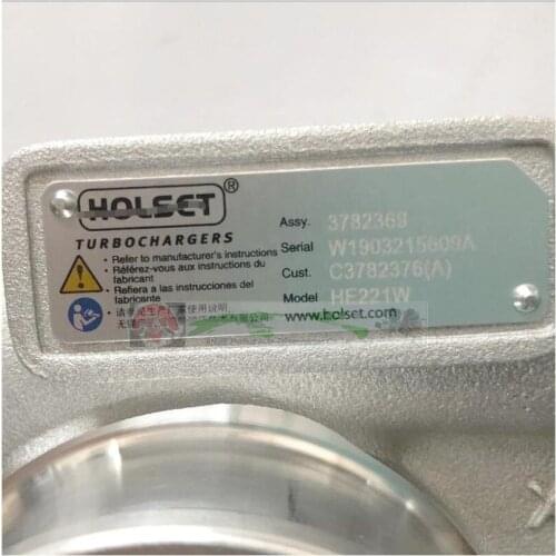 NEW original HE200WG 5328286 5328287 3782369 2834301 3782373 3782376 C2834302 Turbo For CUMMIN*S ISDe140 4.5L 140HP Diesel