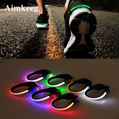 New 2020 Novelty Shoe Clip Light LED RGB Safety Night Warn Lamp for Outdoor Running Bicycle Luminous Shoe Novelty Lighting