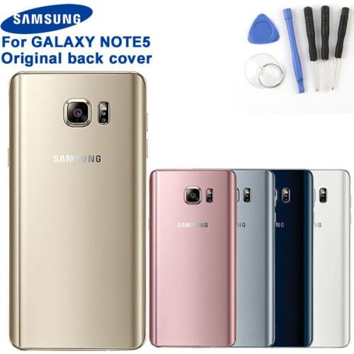 Samsung Original Back Rear Housing Cover For Samsung Galaxy Note 5 SM-N9208 N9208 N9200 N920t N920c Note5 Protective Back Cover