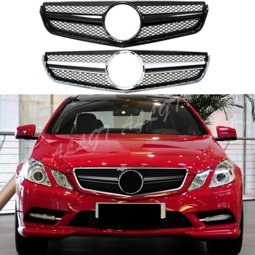 Front Bumper Racing Grill Billet Grille Cover For Mercedes-Benz W207 E-Coupe 2009-2013