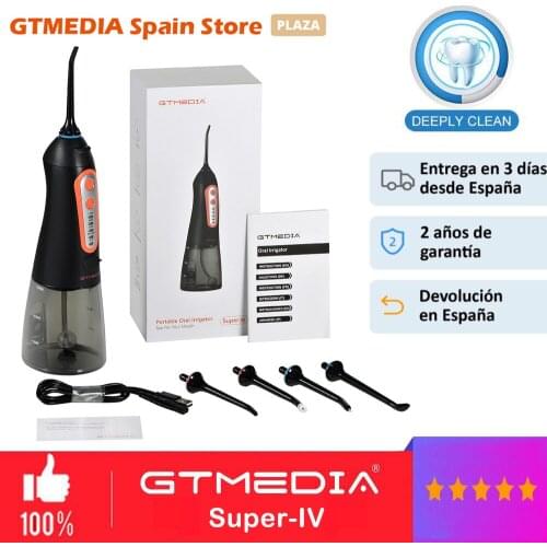 Portable USB Rechargeable Oral Irrigator , 300ML Water Tank Water Dental Flosser With FIVE Modes Waterproof Dental Teeth Cleaner