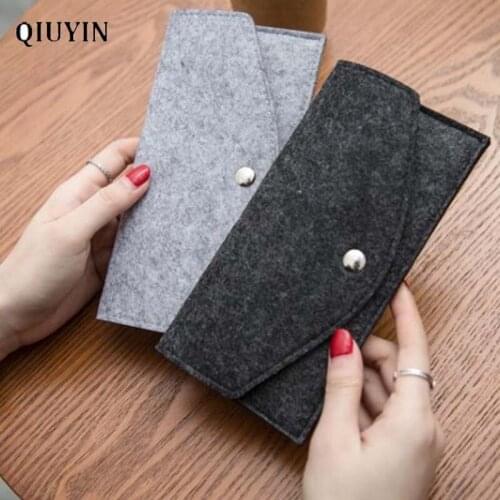 Qiuyin Designer Felt Wallet Minnie Wallet Female/womens Wallet Small/slim /thin Purse Coin Purse Card Bag Long Wallet Economic