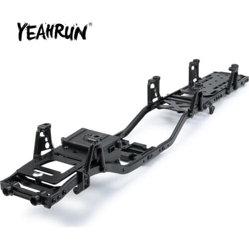 YEAHRUN Aluminum & Carbon 6x6 RC Rock Crawler Chassis Frame for 1:10 Axial SCX10 90046 90047 90027 90028