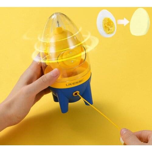 Manual Egg Shaker Egg White Yolk Mixer Hand Egg Scrambler Golden Egg Puller Blender Kitchen Cooking Gadget Eggs Mixing Tools