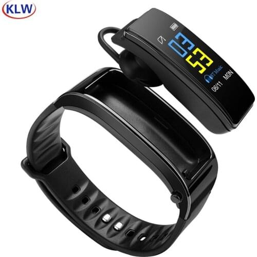 KLW Y3PLUS smart bracelets 0.96 inch color screen heart rate blood pressure monitoring Sport IP67 Waterproof smart talk band