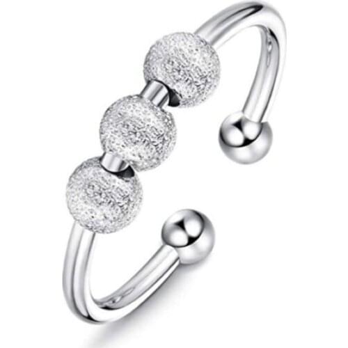Spinning Peace Rings Spinner Open Rings For Anxiety Worry Rotatable Ring Relieving Stress Valentines Day Rings Jewelry Gifts
