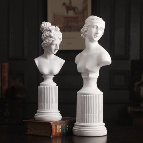 One Piece Resin Statue Figurine Goddess Model Sculpture Abstract Home Decoration Accessories For Living Room Office Desk Decor