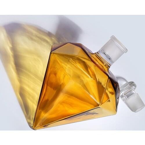 Heart Shape Glass Diamond Wine Decanter Vodka Wine Liquor Bourbon Wine Pourer Cocktail Glass Whisky Dispenser Bottle Bar Set