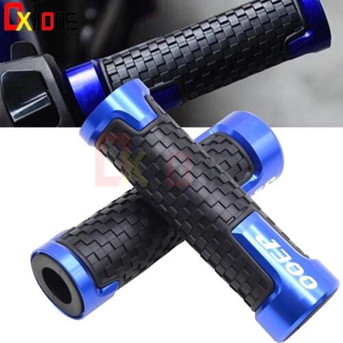 Universal CNC 7/8"22mm CNC Aluminum Accessories Motorcycle Handle Bar Caps Handlebar Grips For KAWASAKI J300 J 300 2014-2017