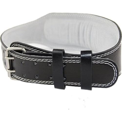 1pc Leather Weightlifting Belt Waist Fitness Waist Protection Sport Bodybuilding Back Support Power Training Sports Equipment