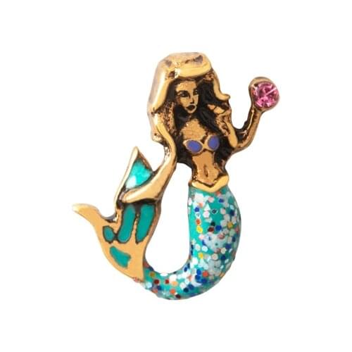 10pcs Mermaid Charm floating charms for Living glass locket