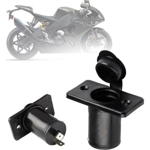 12V Waterproof Motorcycle Car Cigarette Lighter Socket Power Outlet Plug Adapter