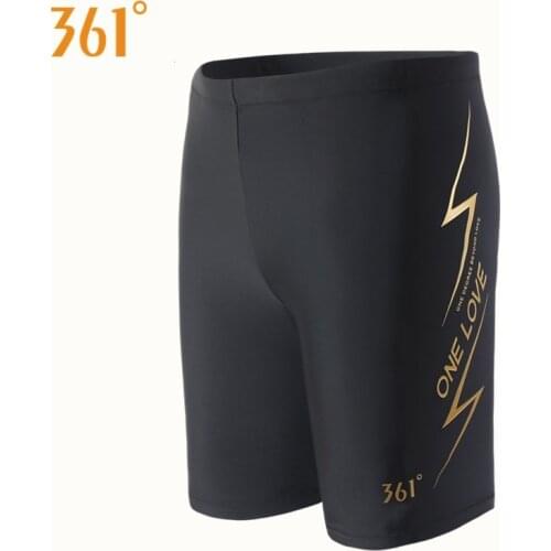 361 Men Swimsuit Plus Size Boys Jammer Swimming Trunks for Boys Athletic Racing Swimming Shorts Boxer Swimming Sbort Pant Black