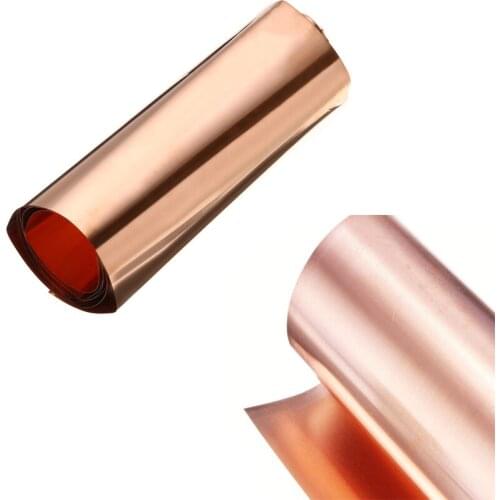 99.9% Pure Copper Cu Metal Sheet Foil Plate Long Pure Copper Tablets Material for Metal Art 100/200/300/500 /1000mm New