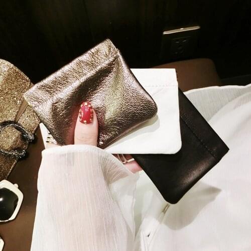 Earphone bag PU leather headphone carrying case Headphones storage pouch Mini-protection cable headset earbud Coin small bag