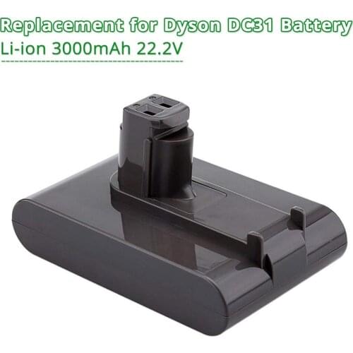 Extend 3000mAh DC31 Replacement for Dyson 22.2V Battery Compatible with Dyson DC31 DC34 DC35 DC44 (Type A,Not fit Dyson Type B