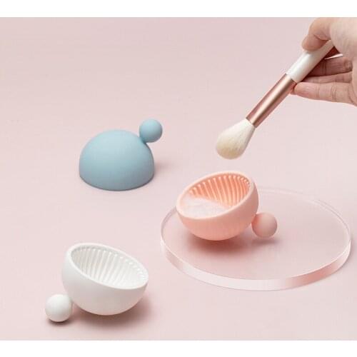 Makeup Brush Cleaning Tool Does Not Hurt The Bristles Makeup Brush Silicone Material Fashionable Practical Beauty Makeup Tools