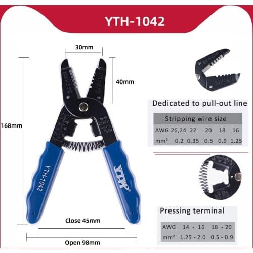 Wire Crimping Tool Cable Cutter Atripper Pliers Strip Wires Insulation Removal Multi-tool Bolt Cutter Circlips Clamps Nippers