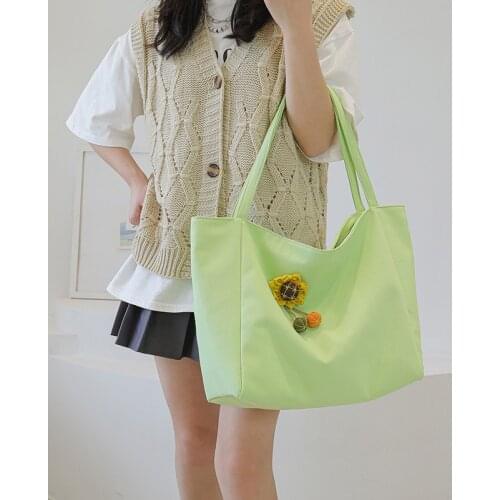 Lazy Wind Bag Messenger Bag New Bag Womens Fashion Version One Shoulder Environmental Protection Simple Shopping Bag