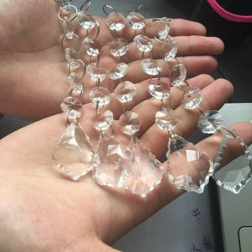 5Pcs Long Chandelier Glass Crystal Lamp Prism Pendant 16CM/6inch Suncatcher Decor Handmade