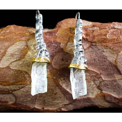Creative Irregular Icicle Zircon Long Drop Earrings for Women Vintage Wedding Party Boho Dangle Earring Statement Jewelry Gift