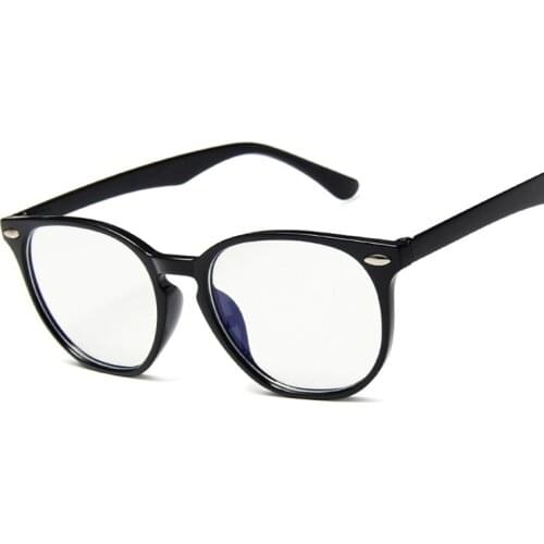 Anti Blue Light Glasses Cat Eye Eyeglasses Women Super Light Computer Eyewear Transparent Frame Spectacles Rivet Gafas