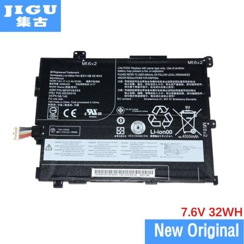 JIGU Original Laptop Battery 00HW016 SB10F46454 SB10F46455 SB10F46456 For Lenovo ThinkPad 10 2 7.6V 32WH