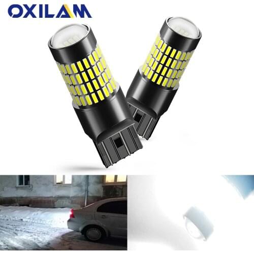 OXILAM P21W LED Canbus BA15S 1156 White 4014 SMD Led Reverse Light Backup Lamp For Chevrolet Ford Mercedes Hyundai Infiniti Kia