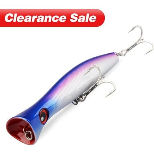 Floating Fishing Hard Lure Big Mouth Popper Fishing Lures 200mm 116g Long Casting Trolling Topwate Fishing Bait Sea Tackle