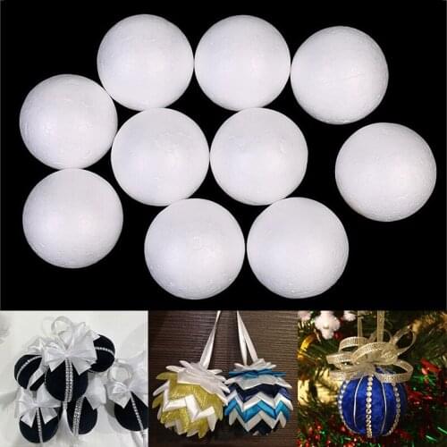 10/50/100Pcs Polystyrene Styrofoam Foam Ball White Craft Balls For DIY Christmas Party Decoration Wedding Decor Supplies Gifts