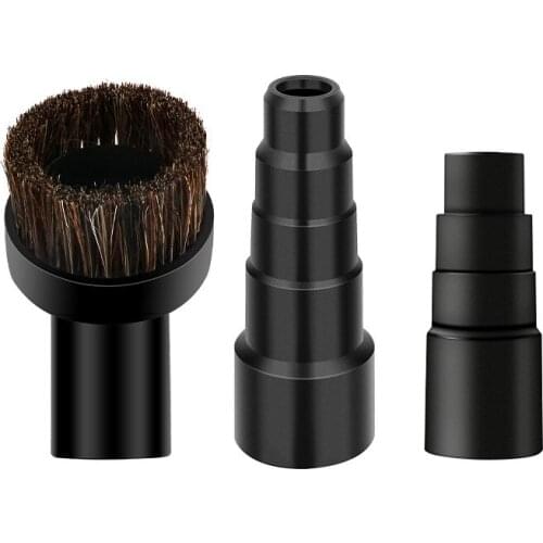 Dusting Brush Dust Tool Attachment For Vacuum Cleaner Round Horse Hair With Vacuum Cleaner Adapters Vacuum Cleaner