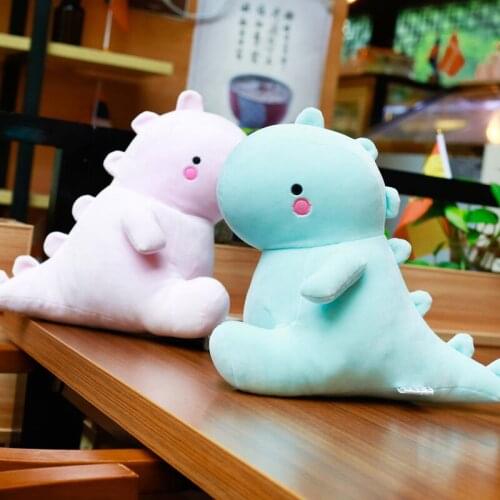 Cute dinosaur pillow doll doll doll long strip pillow sleeping plush toy girl bed girl queen size