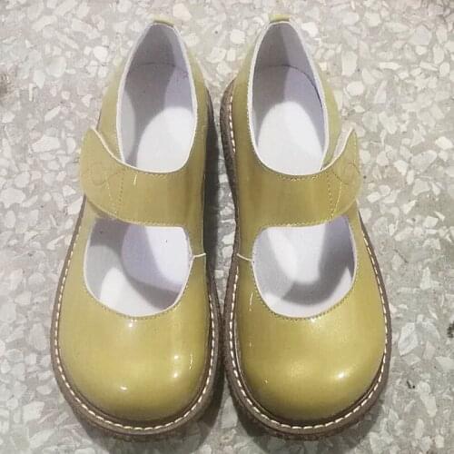 Princess kawaii shoes round head thick bottom flat platform shoes fashion jk uniform student shoes kawaii girl lolita cosplay