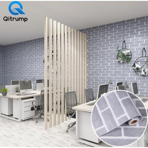 Retro Vinyl Wallpaper Brick Pattern Matte Waterproof Wall Sticker for Living Room Bedroom Home Decor Self-adhesive Contact Films