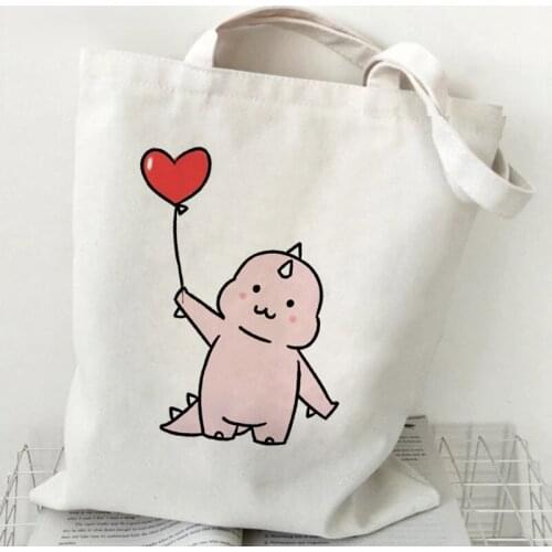 Funny Cartoon Handbag Large-Capacity Female Student Book Tote Kawaii Graphic Print Shopping Bags Girls Fashion Casual Pacakge