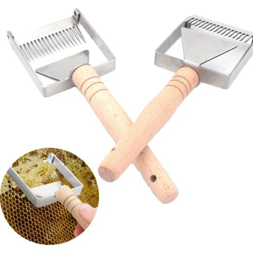 1 pcs Beehive Honey Fork Cutter Stainless Steel Scraper Beekeeper Apiary Bee Shovel Uncapping Fork Beekeeping Equipment