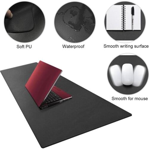 1300x600MM 3XL Oversized Double-side Desk Pad Gaming Mouse Pad Gamer Waterproof PU Leather Keyboard Table Cover for Dota
