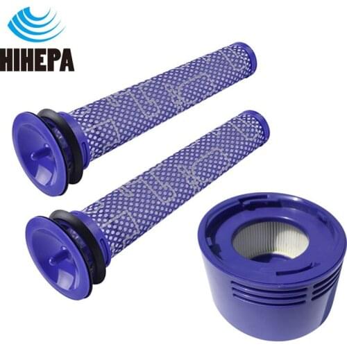 2pcs/set Pre & Post-Motor HEPA Filter for Dyson V7 V8 Cordless Vacuum Cleaner accessories of part # DY-96747801 & # DY-965661-01